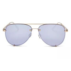 Quay Lilac Aviator Sunglasses